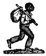 A man escaping from slavery. A man escaping from slavery.