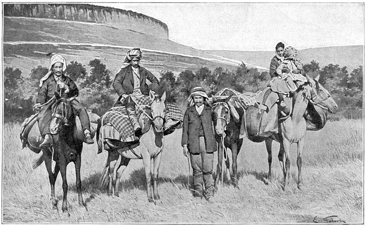 Men kan des zomers zonder groote vermoeienis reizen in Armeni&euml;, doch alleen te paard.