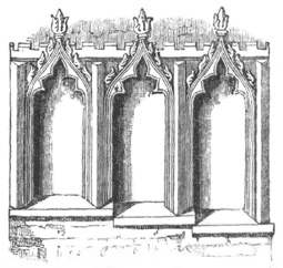 Sedilia, Crick Church, Northamptonshire.