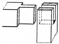 Fig. 169.&mdash;The Open-slot
    Mortise Joint.