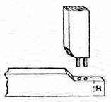 Fig. 206.&mdash;Dowelling
    for Moulded Frame.