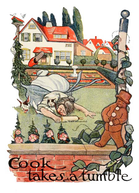 Cook
takes a tumble
