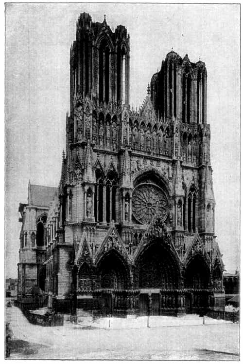 FA&Ccedil;ADE OF RHEIMS CATHEDRAL