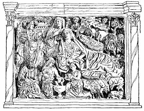 Relief by Niccola of Pisa from Pulpit at Pisa, showing
Influence of Antique Models