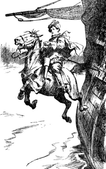 Man on Horse Jumping. Man on Horse Jumping.