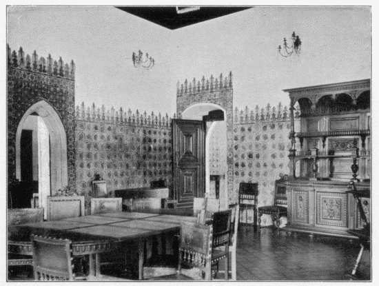 FIG. 9.
Dining-room, Old Palace. Cintra. From a photograph by L. Oram, Cintra.