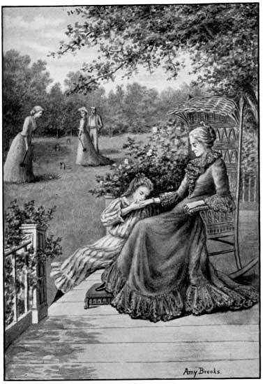 Helen put her head down suddenly, and pressed her lips on
the jewelled hand.