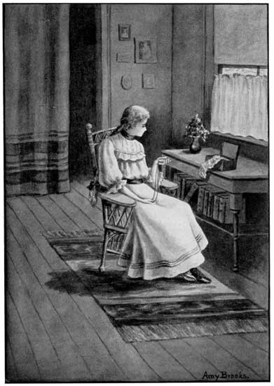 When Helen returned there was a box that had been sent
across the water with some pretty laces, and a fine neck-chain and
charm.