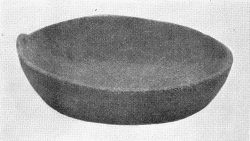a. Mandan wooden bowl. Marked "Ft. Berthold, Dacotah Ter.
Drs. Gray and Matthews." Diameter 7� &frac14; inches, depth 2 inches.
(U.S.N.M. 6341)