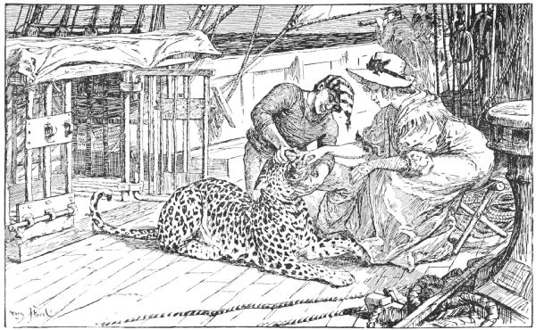 A sailor helps his keeper give Sa&iuml; his medicine