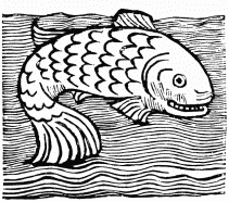 FIG. 16.&mdash;Leviathan. From the “Ortus Sanitatis.” Venice,
1511.