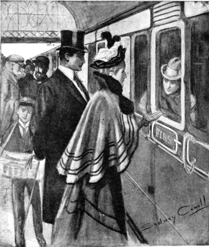 LUMSDEN COULD ONLY SAY, "WHY DID YOU NOT TELL ME YOU
WERE GOING AWAY?" WHEN MRS. BLADON BROKE IN&mdash;