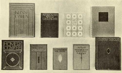 BINDING-CASES IN LEATHER AND CLOTH. DESIGNED BY PROF.
JOH. VINCENZ CISSARZ