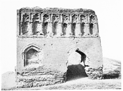Fig. 43.&mdash;RAḲḲAH, BAGHDÂD GATE FROM EAST.