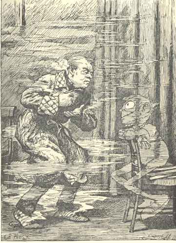 Scorched both his slippers off his feet