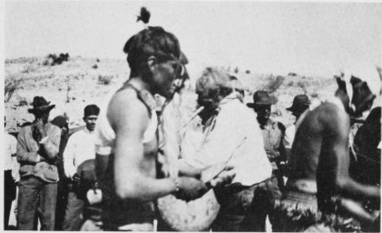 FOR THREE DAYS THE INDIANS NEITHER ATE NOR SLEPT, REFRESHING
THEMSELVES ONLY WITH MESCAL
