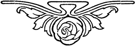 Schlussvignette, stilisierte
  Rose